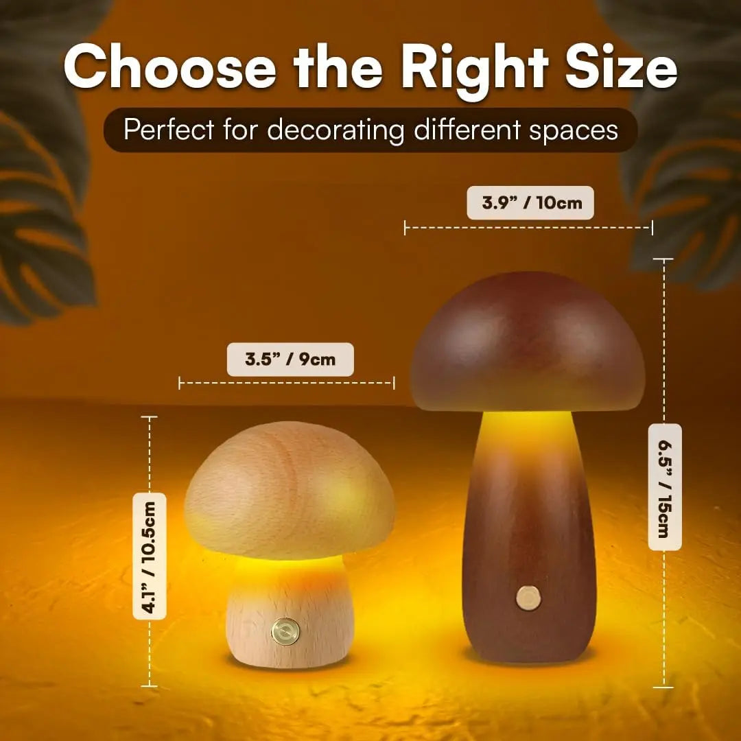 Cozy Glow Mushroom Lamp – Minimalist Warm Ambient Night Light