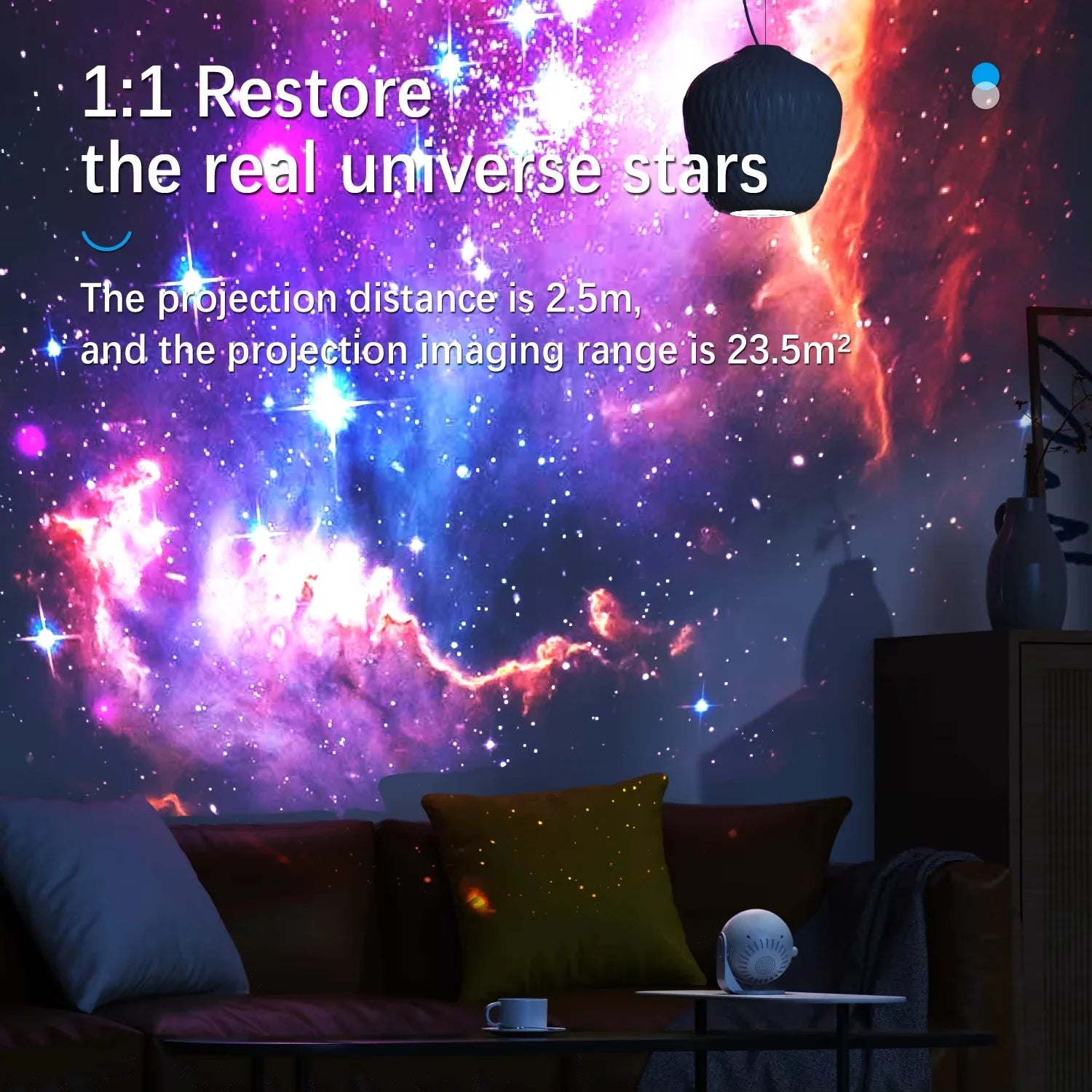 Astronaut Galaxy Star Projector – Aesthetic Nebula Ambient Room Light